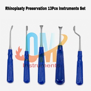 ชุดเครื่องมือผ่าตัดจมูก – ชุดอุปกรณ์ศัลยกรรมพลาสติกสำหรับจมูก 13 ชิ้น – ชุดผ่าตัดสแตนเลส |   โอเอ็มไอ - Product Image 3