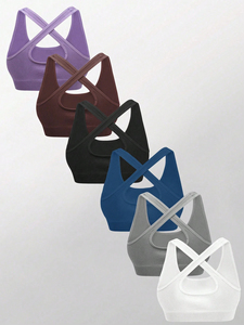 Respirant Sexy dos ouvert haut soutien sport Fitness course athlétique Yoga sport soutien-gorge haut soutien-gorge de sport sans couture - Product Image 2