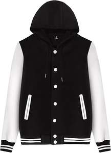 Chaqueta universitaria de béisbol de lana de algodón personalizada para hombre - Product Image 6