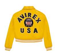 Chaquetas de Motociclista Avirex para Hombre, de Cuero Genuino, Estilo Bomber, con Cierre, Casuales, de Piel Curtida, para Primavera/Verano, Hechas a Medida, Tallas Grandes