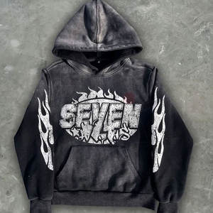 Ensemble de survêtements unisexe à capuche 100 % coton respirant, effet délavé soleil et délavé à l'acide, le plus vendu pour l'hiver - Product Image 3