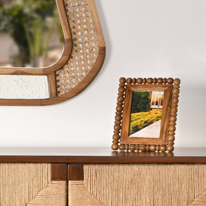 Cadre photo en bois rustique écologique, best-seller, avec forme personnalisée, installation sur table, pour la décoration intérieure, artisanat Saniya - Product Image 1