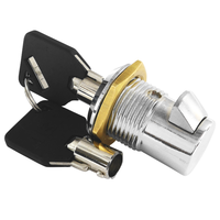 High-Security Heavy-Duty Zinc Alloy Vehicle Lock with Tubular Key System ANSI Grade 2 2 Keys Zinc Plated Finish