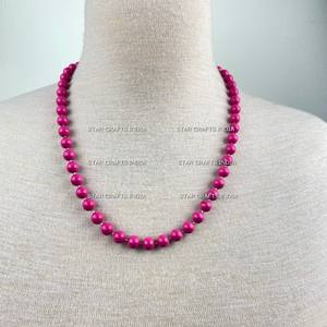 Vendeur chaud 2024 collier de perles de résine de couleur orange au prix d'usine en gros de STAR CRAFTS INDIA - Product Image 5