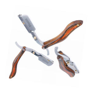 Navaja de barbero, herramientas de barbería, navaja para el cabello con mango de acero inoxidable, navaja de afeitar plegable de filo recto, 1 unidad de Pissco Pakistán - Product Image 4