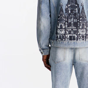 Pantalones Vaqueros de Moda Urbana, Último Modelo, 100% Algodón, Transpirables, Precio Bajo, al por Mayor, Mejor Precio, Logotipo Personalizado, Mezclilla para Hombre - Product Image 5