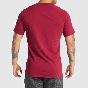 Camiseta Deportiva de Cuello Redondo para Hombre, Talla Grande, Personalizada, de Algodón/Poliéster, 220g, Transpirable y de Secado Rápido, Fabricante OEM - Product Image 2
