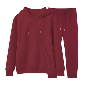 Traje de sudor unisex negro sin capucha Cremallera Serigrafía Personalizar colores Traje de sudor Traje de sudadera ajustado 2 piezas 2025 - Product Image 3