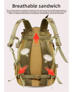 Sac à dos de randonnée souple 30-40L, sacs de randonnée personnalisables couleur/logo, grande capacité, sac de sport extérieur, sacs de gym - Product Image 4