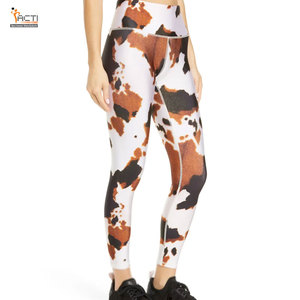 Concevez votre propre legging de sublimation avec des leggings de yoga pour femmes en spandex/polyester à bas prix - Product Image 4