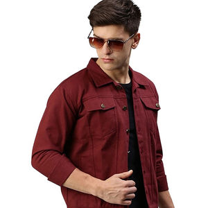 Veste en jean de haute qualité pour hommes Styles déchirés vintage, Streetwear Slim Fit et vêtements d'extérieur coupe-vent pour l'hiver - Product Image 6