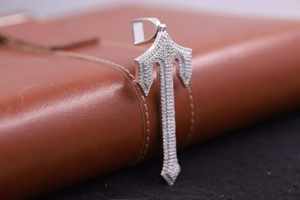 Colgante de Diamante Moissanite VVS con Forma de Cruz Estilo Hip Hop para Hombre, Plata de Ley 925 Chapada en Oro, Regalo de Compromiso - Product Image 4