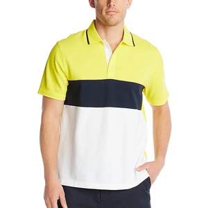 2025 vente en gros séchage rapide été 100% coton équipage Fitness Polo hommes tenue décontracté Logo broderie ajusté solide t-shirts - Product Image 4
