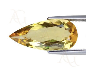 Venta caliente Natural Heliodor amarillo berilo peras pera corte facetado piedras preciosas sueltas Jaipur fabricante joyería morganita blanca - Product Image 2