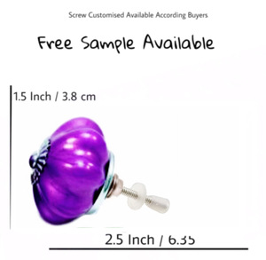 Violet néon Melon céramique armoire tiroir porte boutons pour cuisine commode chambre extérieur entrepôt salon Villa utilisation - Product Image 3