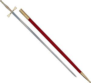 Épée Cérémonielle Maçonnique Flambeau du Serpent, Compas Carré, Longueur de la Lame 26-25 Pouces, Matériau du Manche Acier Inoxydable - Product Image 5