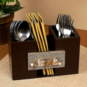 Utensilio de cocina 100% Natural, soporte para cuchara de madera de Acacia, para restaurantes y el hogar, 1 soporte para cuchara, nuevo estilo - Product Image 3