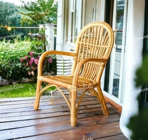 Silla de exterior para cafetería, muebles de comedor, cómoda silla de bambú relajante, muebles modulares de exterior para sala de estar, dormitorio, jardín - Product Image 5