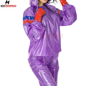 Professional Gym Wears <b>Sauna</b> <b>Suit</b> Hot Sales Customized Fitness Weight Loss Sweat Pvc <b>Sauna</b> <b>Suit</b> Cheap Price Polyester <b>Sauna</b> <b>Suit</b> - Product Image 4