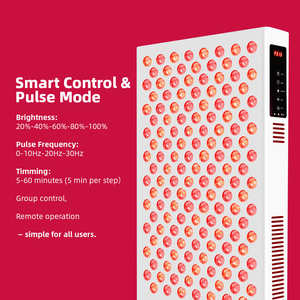 Panel de Terapia de Luz Roja Horizontal de Grado Médico SunPlus, Uso Profesional y Comercial, 4 Longitudes de Onda con Soporte - Product Image 4