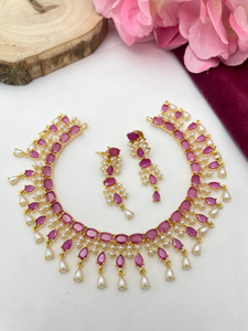 Conjunto de collar de perlas elegante de primera calidad para mujer, conjunto de joyas de perlas clásicas para niñas, ideal para fiestas, ropa de oficina y ropa informal - Product Image 4