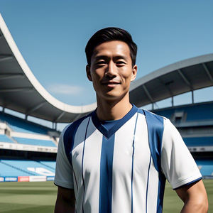 Maillot de football personnalisé 100% polyester pour hommes, haut à manches courtes et col en V pour les sports d'hiver - Product Image 2