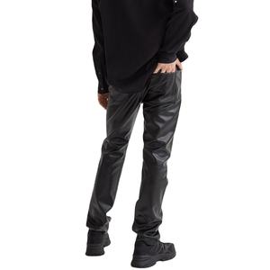 กางเกงและกางเกงหนังแกะสำหรับผู้ชายทรงสลิมฟิตหนังแท้ขายาวสำหรับผู้ชาย - Product Image 5