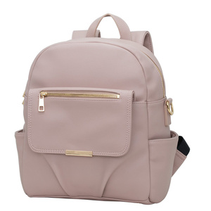 Sac à langer matelassé un sac à langer sac à dos sac à dos bébé en cuir pleine fleur organisateur de voyage sac à dos pour femmes - Product Image 2