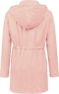 Trenchs à capuche longs imperméables pour femmes Veste de voyage coupe-vent pour toutes les saisons. - Product Image 5