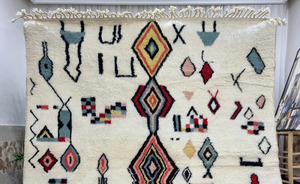 Alfombra de doble color de alta calidad, alfombra marroquí hecha a mano de gran tamaño, alfombra de 8x10 pies con mechones para decoración del hogar, Alfombra de lana genuina - Product Image 5