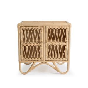 Rattan kids clothes and toy storage <b>cabinet</b> with handle wicker wardrobe dresser drawer <b>for</b> toddlers - Product Image 4