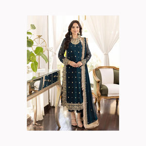 2024 PAKISTANI INDIO BODA FIESTA VESTIDO BOLLYWOOD TRAJE SHARARA Últimos diseños Mujeres Boutique Calidad - Product Image 2