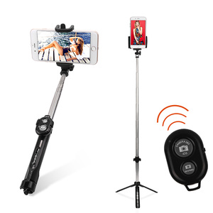 Palo de Selfie 3 en 1 DK-2511 Blanco de 70CM con Luz, Espejo y Plegable para Teléfono Inteligente y Cámara - Product Image 1