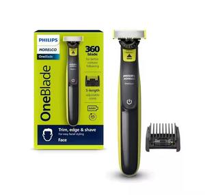 Philips Norelco OneBlade 360 Face, tondeuse et rasoir électrique hybride pour barbe avec peigne à barbe 5 en 1, QP2724/90 - Product Image 5