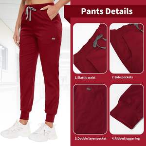 Jogger confortable Scrubs Ensembles Gommage Médical Costumes Hôpital Soins Infirmiers Uniformes En Gros Médecins Infirmières Logo Personnalisé - Product Image 3