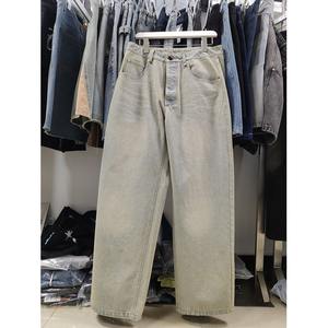 Summer Made In Pakistan <b>Mens</b> Loose Fit <b>Stretch</b> Gray Denim Jeans Casual Straight Leg Lightweight Solid Color Denim <b>Pants</b> - Product Image 6