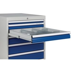 <b>6</b>-<b>Drawer</b> Storage Cabinet H1019xW705xD736mm Light Grey/Signal Blue Full Extension - Product Image 3