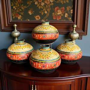 Maceta Cuadrada Vintage Pintada a Mano, Ecológica, para Interiores y Exteriores, para Plantar en la Sala de Estar, con Características de Drenaje - Product Image 2