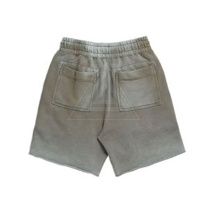 Pantalones cortos para correr de lana de felpa francesa con cordón personalizado para hombre, patrón camuflado ácido, tela suave, ropa informal, talla XS - Product Image 2