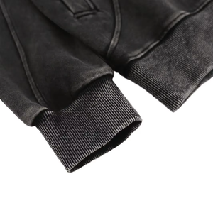 เสื้อฮู้ดแบบสวมศีรษะมีซิปหน้าโอเวอร์ไซส์เสื้อผ้าแบบสวมหัวสไตล์ฮิปฮอปฤดูหนาว - Product Image 5