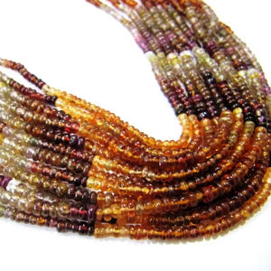 Tundra Natural Zafiro Rondelle Cuentas Sin Tratar 2,5 a 3,5mm Cuentas Amarillas Hilo 13 Pulgadas Largo Liso - Product Image 1