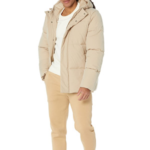 Hot Sale Hooded Plus Size Designer Patch Letter Men's <b>Jackets</b> Casual <b>Warm</b> <b>Waterproof</b> Puffer <b>Jacket</b> For Men with Zipper Closure - Product Image 4