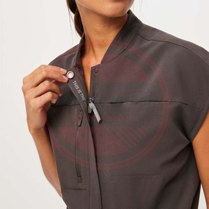 Spandex Polyester Women Hospital Medical <b>Scrubs</b> Uniforms\Wholesale Short Sleeve Medical Uniforms <b>Scrubs</b> <b>Sets</b> - Product Image 5
