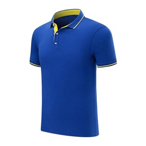 OEM personnalisé 100% coton piqué toile hommes pour polos uniforme de travail solide avec logo brodé - Product Image 1