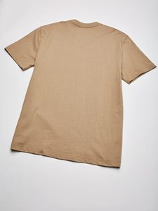 Custom Printable Logo Regular Fit Men's T <b>Shirt</b> Casual Wear with Solid Pattern Breathable Fabric Made of <b>Polyester</b> Cotton - Product Image 3