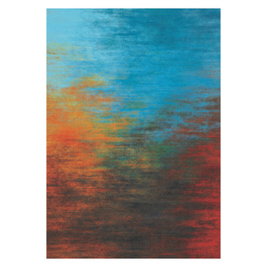 RUGS DEPOT LXDP-0322 Wholesale Green Sage Modern Abstract Digital Printed Machine Washable Chenille Area Rug Non <b>Slip</b> - Product Image 1