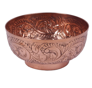 สไตล์อินเดีย Eid ของขวัญแต่งงานทองแดงชามปาร์ตี้วันเกิดสลัดก๋วยเตี๋ยวที่ให้บริการการจัดเก็บอาหารชามยืนสำหรับขาย - Product Image 1