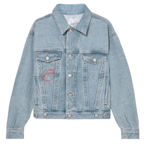 เสื้อแจ็กเก็ตยีนส์สำหรับผู้ชายเสื้อโค้ทสำหรับผู้ใหญ่เสื้อแจ็คเก็ตยีนส์แบบลำลองมีสไตล์ - Product Image 4