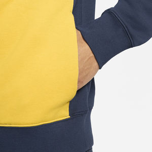 High Quality Custom Men's Regular Fit Heavyweight Club Fleece Color Block <b>Hoodie</b> Blank Winter Streetwear Dyed Hoodies Men - Product Image 6