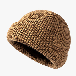 หมวกบีนนี่ถักลายอบอุ่นสำหรับฤดูหนาวหมวกแฟชั่นดีไซน์ใหม่โลโก้ตัวอักษร - Product Image 6